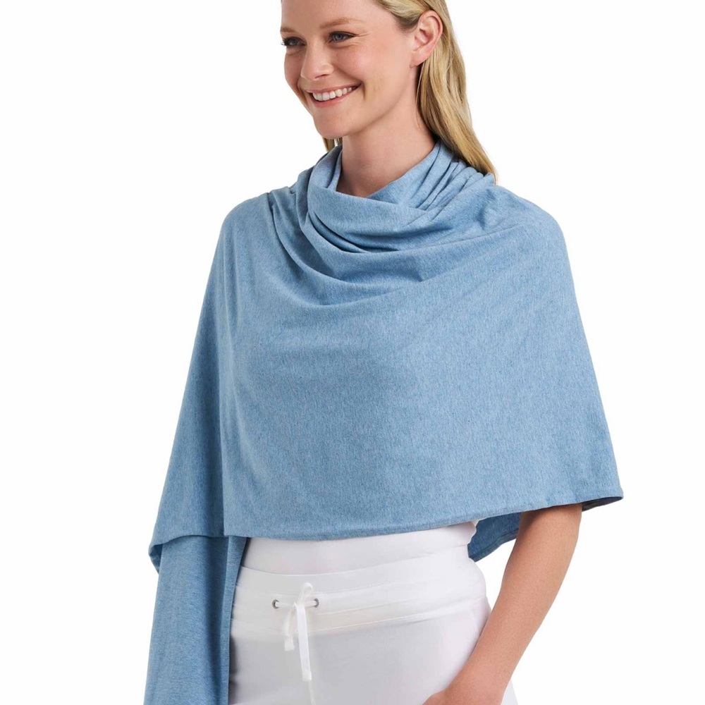 Seafoam Shawl Wrap - Seafoam green color